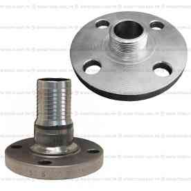 Фланец с хвостовиком "ёрш" и "резьба" (ДУ-25 (32 мм) DN25 резьба с фланцем нерж.)